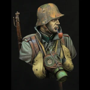 Resin Model figure Bust, 1/10 Soldier WWI, GK, Military theme, Unassembled and unpainted kit