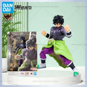 In Stock BANDAI Dragon Ball S.H.Figuarts Broly Super Hero Action Figure Anime Model Collectible Toys Gift AS