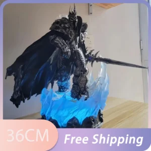 World Of Warcraft Figure Lich King Figures Arthas Menethil Figurine Pvc Gk Statue Model Doll Collection Room Decoration Toy Gift