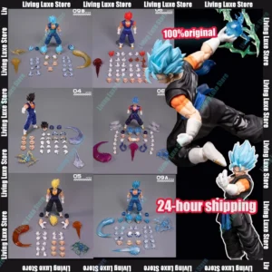 In Stock YGmw Studio OC Dragon Ball SHF Super Saiyan Fusion Warrior Vegito 07 Anime Action Figure PVC Figures Collectible Model