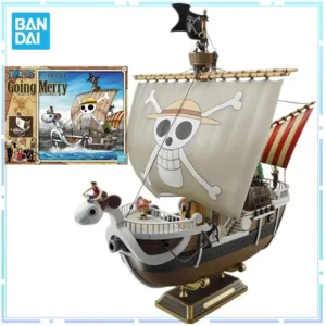 Bandai Original One Piece Going Merry DIY 28CM Collectible Assembly Anime Figuras Birthday Gifts Action Figures Toys