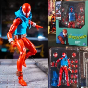 In Stock Ct Toys Spiderman Mafex 186 Scarlet Spider The Amazing Comic Version Anime Action Figure Model Figurine Toys Kids Gift