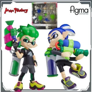 Max Factory Original Figma Splatoon Boy DX Edition Anime Action Figures Toys for Boys Christmas Gift Collectible Model Ornaments