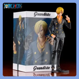 One Piece Anime Vinsmoke Sanji 27cm PVC Action Figure Grandista Smoking Insert Model Doll Toy for Kids Birthday Christmas Gifts