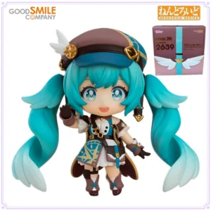 GSC Original Nendoroid Series No.2639 Hatsune Miku 100th Adventure Ver. Action Peripheral Figure Toys for Boys Gift Collectible