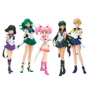 23CM Anime Kaiou Michiru Figure GLITTER&GLAMOURS Ver Tomoe Hotaru Model Toy Gift Tenoh Haruka Aciton Figure Doll