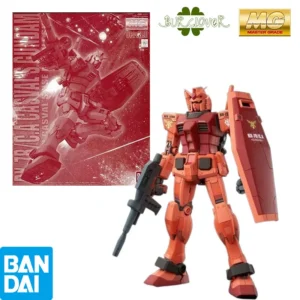Bandai Original MG RX - 78 Char Aznable's Custom Gundam 1/100 Anime Action Figure Assembly Model Toys Gifts For Children GUNDAM