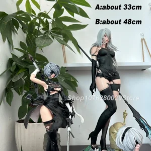48cm NieR:Automata 2B YoRHa Sexy Anime Figure 2b No.2 Type A Type B Figure 33cm Two Head Figurine Action Figure Adult Model Toys