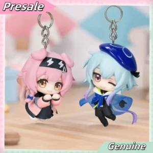 Genuine Myethos Arknights Keychain Figure Pvc Game Custom Anime Pendant Action Figurine Model Mizuki Goldenglow Statue Gift Toy