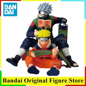 Original BANDAI NARUTO 72 Series Hatake Kakashi Uzumaki Naruto Action Figure Toys PVC Model Collection Anime Figurine