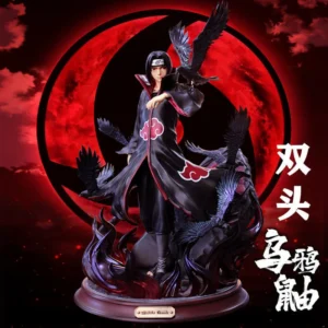 Naruto Uchiha Itachi GK Statue – Crow Hall Scene Anime Figure Handmade Collectible Gift