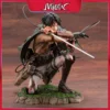 28cm Attack On Titans Levi Ackerman Action Anime Figura Kawai Eren Jaege Collectible Figure