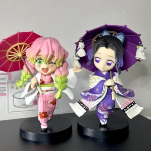 Anime Demon Slayer Kimetsu no Yaiba Figure Plum Rain Series Blind Box Action Figure Warrior PVC Model Toys Surprise Gifts