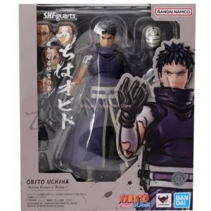 Bandai Naruto S.H.Figuarts Uchiha Obito 15CM Model Anime Decoration Action Figure Toy Collection Gift
