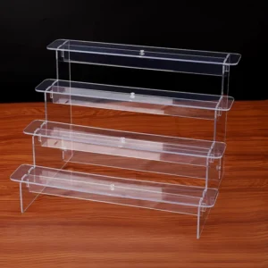 Multilayer Acrylic Display Stand Figures Holder Jewellery Display Riser Cupcakes Rack Removable Shelves Storage Organizers
