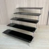 Black Acrylic Shelf Stand Perfume Cupcake Figures Desserts Holder Cosmetic Display Figure