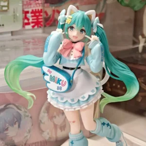 New Hatsune Miku Desktop Cute Action Figure 18cm Fashion Fancy Anime Figurine Kawaii Girl Model Toy Gift