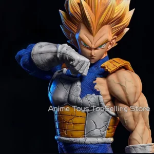 11.02in/28cm Anime Dragon Ball Z Figure Vegeta Figure PVC Super Saiyan Statue Collectible Model Toys Gifts