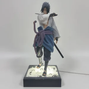 Naruto Shippuden: Cursed Mark - Sasuke Uchiha (Grasshopper Sword with Light-Up Base) Anime Figure Statue Model