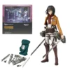 Attack On Titan Mikasa·Ackerman Standing Holding Sword Detachable Model PVC Desktop 19CM Collectible Figure