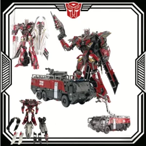 In Stock Oversize Alloy Transformers Toy OV-01 Sentinel Prime SS61 Fire Truck Action Figure Movie Version Gifts Toys Model