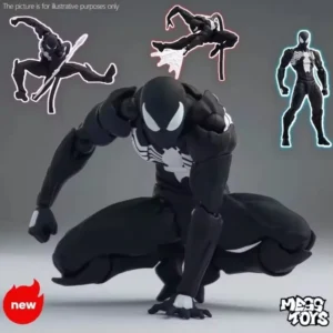 Mess Toys Spider-Man Symbiote Black Suit – Neighbor & Scarlet Spider Anime Action Figure – In Stock Gift Toy
