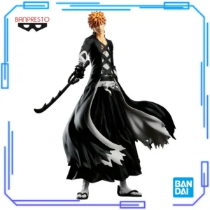 In Stock Bandai Original Genuine Banpresto Anime BLEACH Maximatic Ichigo Kurosaki 25cm Collections Model Toy Figures Xmas Gift
