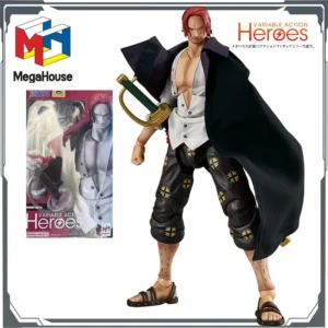 MegaHouse Original Variable Action Heroes Red-Haired Shanks Anime Action Figures Toys for Boys Christmas Gift Collectible Model