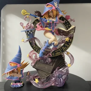 In Stock 37.5cm Yu-Gi-Oh! Duel Monsters Figure Dark Magician Girl Action Figures PVC Model Collection Desk Decor Toys for Gifts