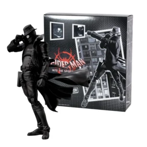 Spider Man Noir Peter Parker Ultimate Black Spider Man Earth-90214 Darkness SHF Toys Action Figure Model Kids Gift