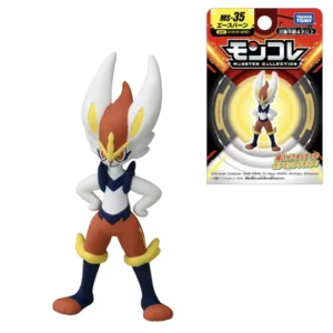TOMY Original Pokemon Figures MS-35 Handsome Cinderace Model Anime Collection Exquisite Perfect Children Gifts Toys