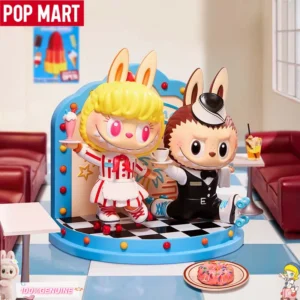 POPMART The Monsters Labubu Retro Cafeteria Series Blind Box Original Lovely Labubu Figure Collectible Desk Decor Birthday Gift