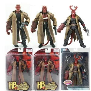 MEZCO Hellboy Action Figure Classic Movie Devil BJD Figurine Collectible Model Doll Decoration Toy