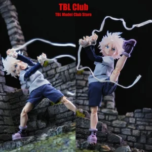 1/12 Scale Male Clothes HUNTER×HUNTER Killua Zoldyck Killer Family Silver Haired Boy For shf 6-inch Action Figure Soldier