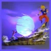 21cm/8.2inch Dragon Ball Z Vs Goku Super Saiyan Spirit Bomb PVC Decoration Action Figure