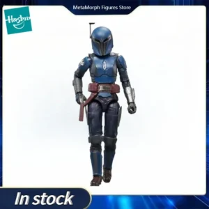 Original Hasbro Star Wars The Black Series Mandalorian Nite Owl Anime Figure Toys Collection Ornaments