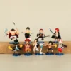 9pcs/set One Piece Zoro Ace Sabo Shanks Edward Hancock Yamato Katakuri Roger Collectible Figure