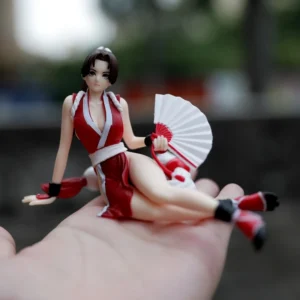 Anime Mai Shiranui King Of Fighters 98 Action Figure 9cm Instant Noodles  Doll Model Car Ornament 9cm Weight Figures Collection