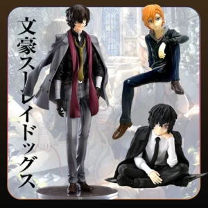 Anime Bungo Stray Dogs Nakahara Chuya Figure Dazai Osamu Action Figures Noodles Press Model PVC Collectible Toys Birthday Gifts