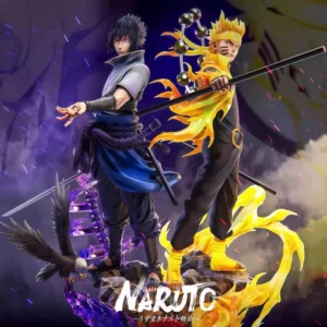 32cm Anime Naruto Shippuden GK Six Paths Naruto Sasuke Action Figure Ninja Model Ornament Resin Statue Collect Toy PC Decor Gift