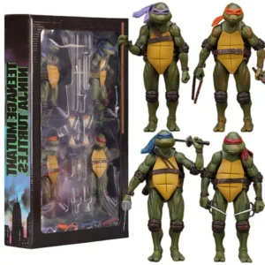 NECA 4Pcs/Set Teenage Mutant Ninja Turtles TMNT 1990 Version Action Figure Film Edition Movies Model Anime Kids For Toy Doll