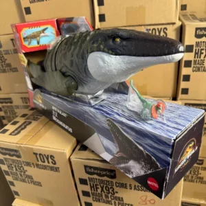Genuine Mattel Jurassic World 4 Dinosaur Model Reborn Movie Same Item Bite'n Blast Mosasaurus Movable Funny Toy Collectible Gift