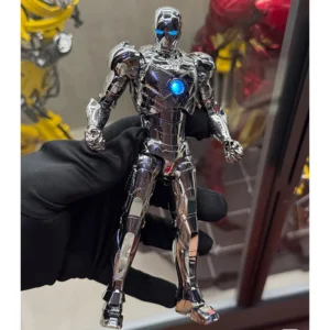 Threezero Iron Man DLX MK2 MK4 MK6 MK21 MK22 MK42 MK43 MK85 Chrome Edition 17.5cm/ 6.89in Collectible Action Figure Model Gifts