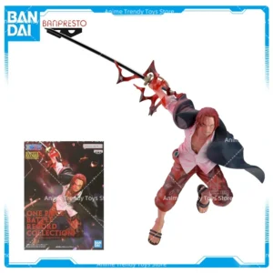 In stock Original Bandai ONE PIECE BATTLE RECORD COLLECTION SHANKS Model Anime BANPRESTO Action Figures Toys WY
