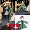 1/12 Scale Female Soldier Clothes Accessory NARUTO Tsunade Green Long Coat for Action Figure
