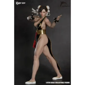 Spot SaleP023A P023B Fighting Goddess Chun Li 2.0 Black Cheongsam Blue Cheongsam Collectible Model Decorationin Stock