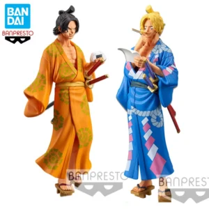 In Stock Bandai BANPRESTO Magazine FIGURE One Piece Sabo Portgas·D·Ace Kimono Anime Action Figure Toy Model Collecting Hobby