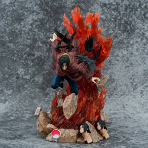 Hot Naruto Anime Figures Throne Uchiha Itachi Turn Around Crow Scenes Action Figure Collect Ornaments PVC Model Doll Gift Toys