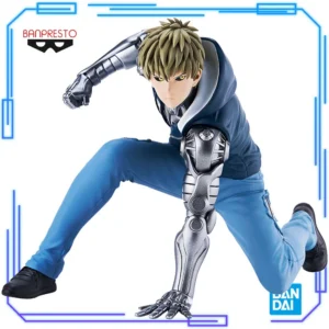 In Stock Bandai Original Genuine Banpresto Anime One Punch Man Genos Demon Cyborg 11cm Collection Model Toy Figure Birthday Gift
