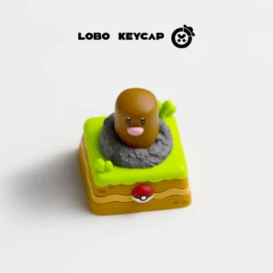 2025 Anime Resin Keycaps Pokemon Diglett Pikachu Charmander Handmade Custom Cartoon Keys Mechanical Keyboard Accessories Gifts